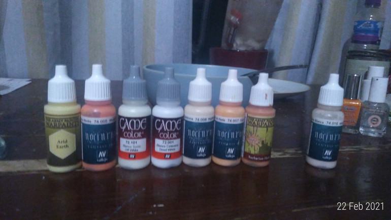 paints used for marble