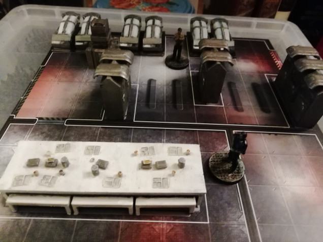 Sulaco mess hall and cryo chamber