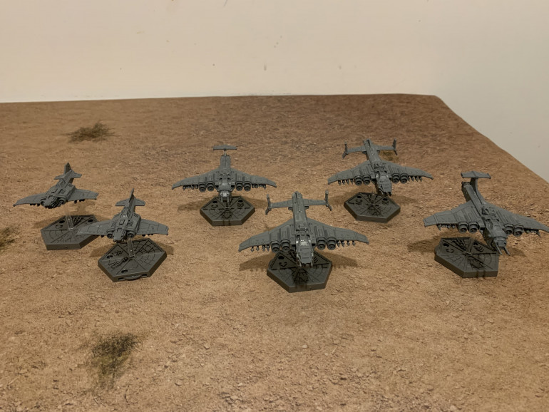 I took a break from painting my Praetorians, but still kept busy with hobby. Including building the last of my sisters of battle army (another project), imperial navy planes for Imperialis Aeronautica, and finally I bought my children some of the new 40k starter sets, so painted these up to hopefully start there warhammer journey.