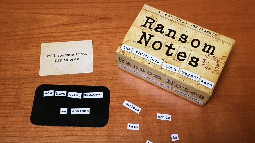 Ransom Notes: The Ridiculous Word Magnet Game – OnTableTop – Home of ...