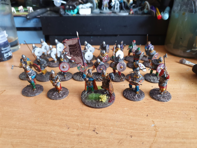 Command is completed , 12 Hirdmen to be tidied up and based , 16 Bondi  to be finished they are about 40% done