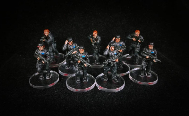 Security Guards painted by Ian