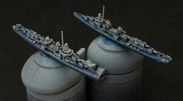 Details on 1/1800-scale ships