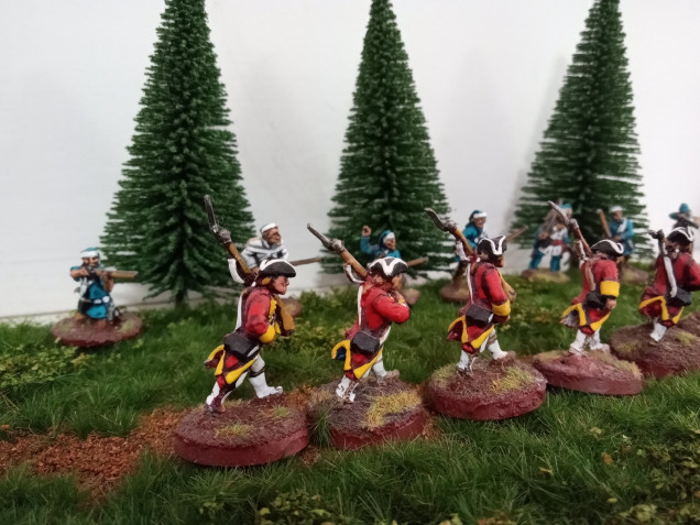 French Coureur de Bois ambush British Regulars