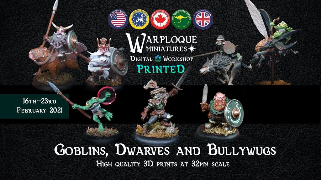 Goblins Dwarves & Bullywugs - Warploque Miniatures