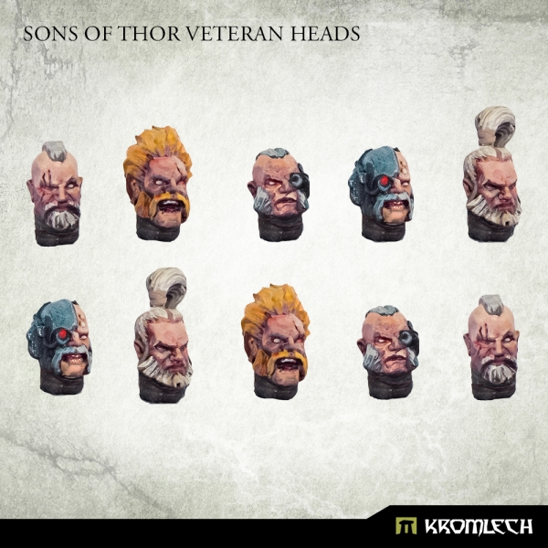 Sons Of Thor Veteran Heads - Kromlech