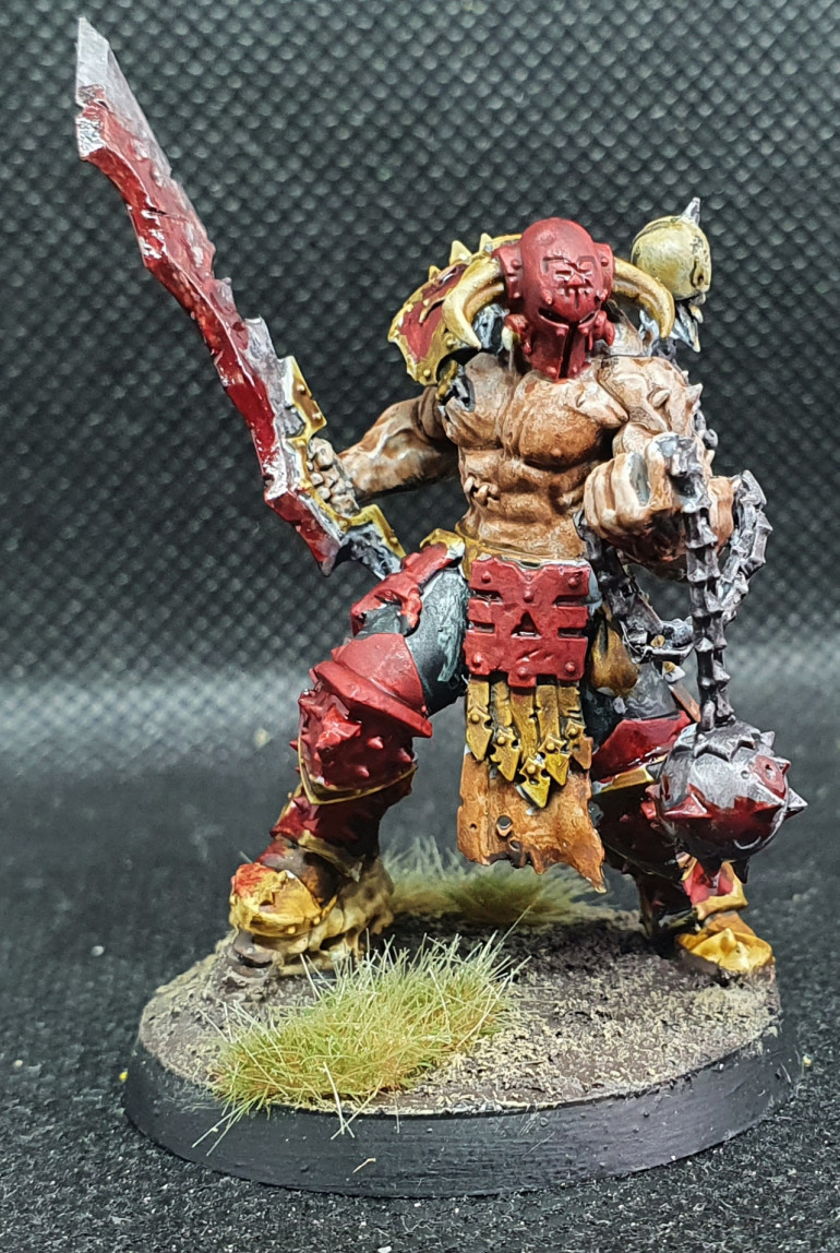 Slaughter priest armed with Hackbridge and  wrath-hammer