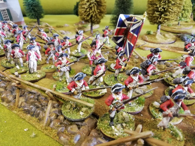 All four units of regular redcoats