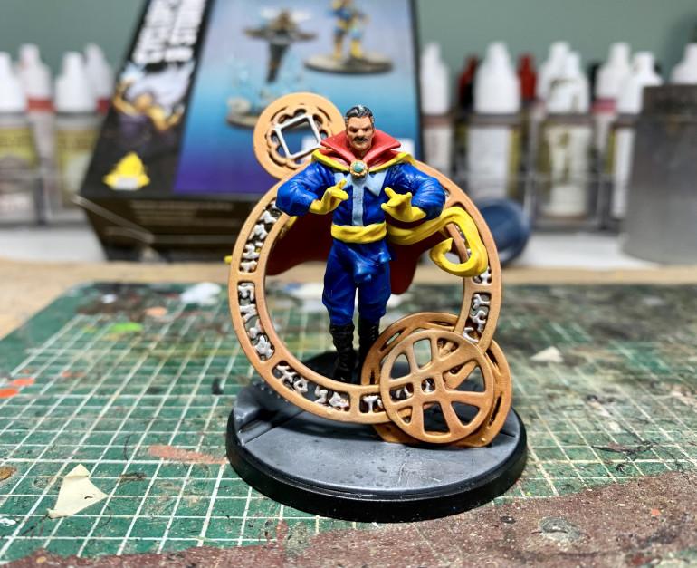 Have to say I’m glad to see the back of this one! Tricky one to paint which wasn’t helped by my own planning! Also decided to paint in the runes at the last minute as it needed something to give it some more life. Not overly pleased with the job on the magic ring, definitely think an airbrush would be the way to go here.