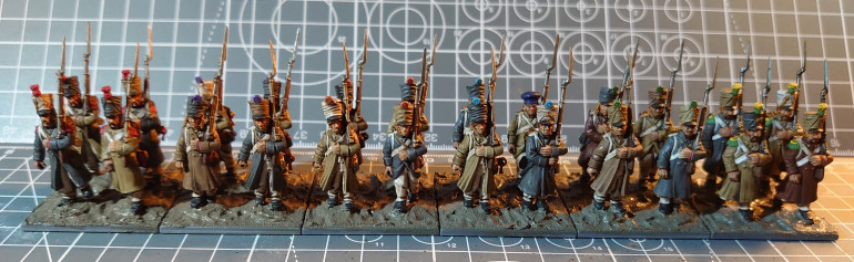 Weeknight Progress - Basing French Infantry