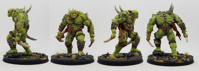 Humalkas by Rotten Factory from an Asset Drop Monster Box thats been sat on my shelf gathering dust for a long while.  Seemed like a good opportunity to test out the Nurgle scheme from Vallejos 