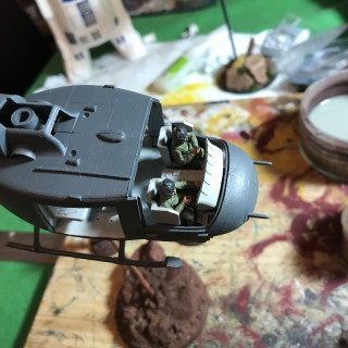 Starting to paint the Helicopter