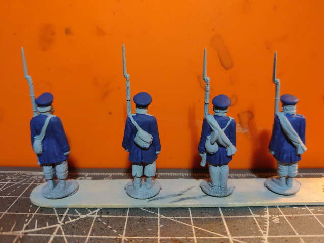 Basecoat all the coats Prussian Blue