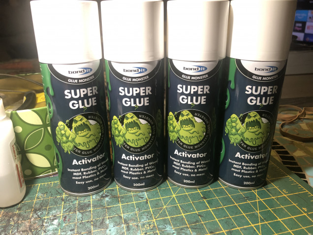 Did a bulk order of this on Amazon. Works out way cheaper. Also, don’t waste your money on wargaming branded super glue activator, this is way way way cheaper.