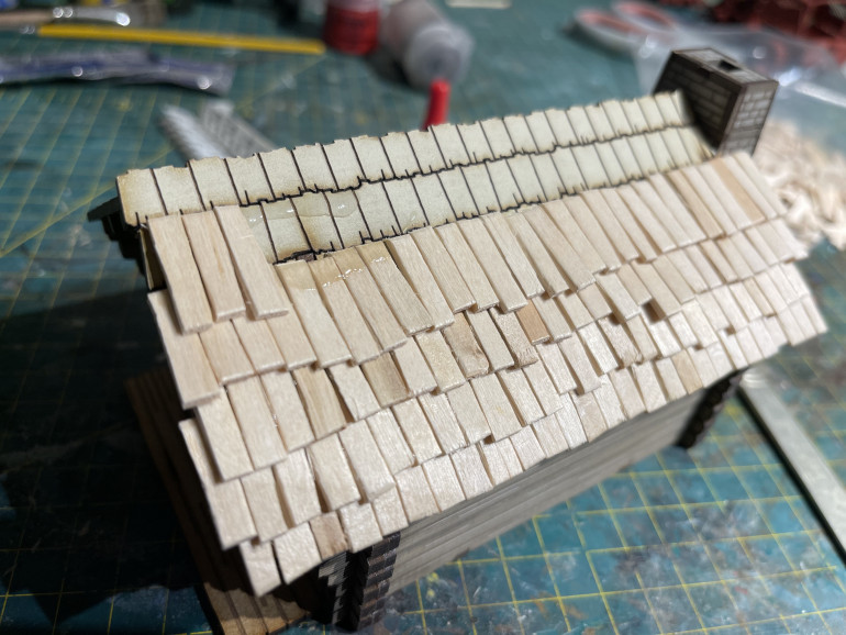 offset each layer for it to work as a roof