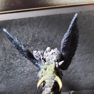 Warlord on Winged Bull, Preparation and Airbrushing
