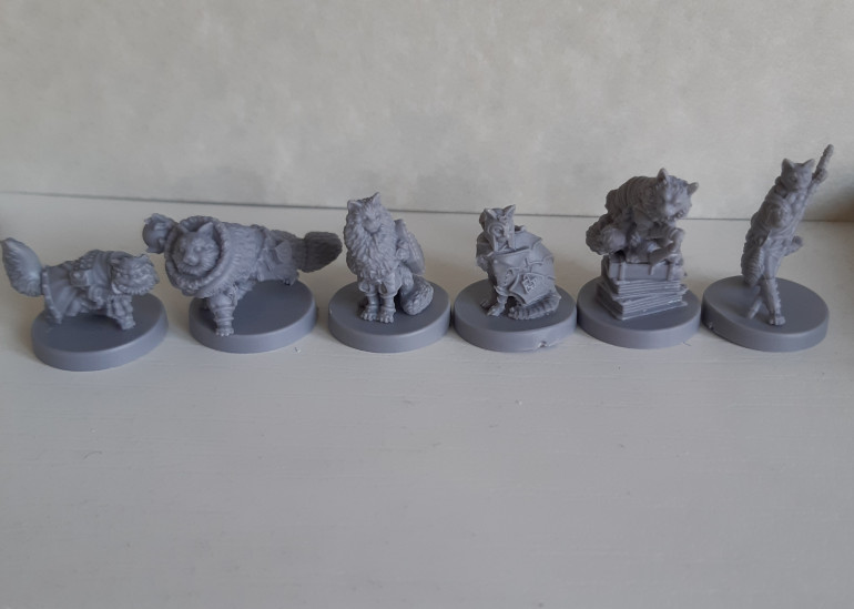 Finally, half a dozen cats from Steamforged Games Cats & Catacombs. These are intended as a gift for my cat obsessed daughter.