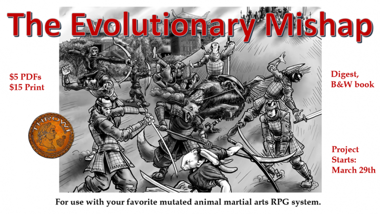 The Evolutionary Mishap - a Mutant, Martial Arts Adventure.