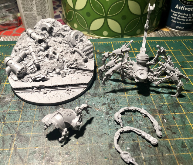 Got Scoria partially assembled before painting. I’ll paint in sections and gradually finish the assembly.