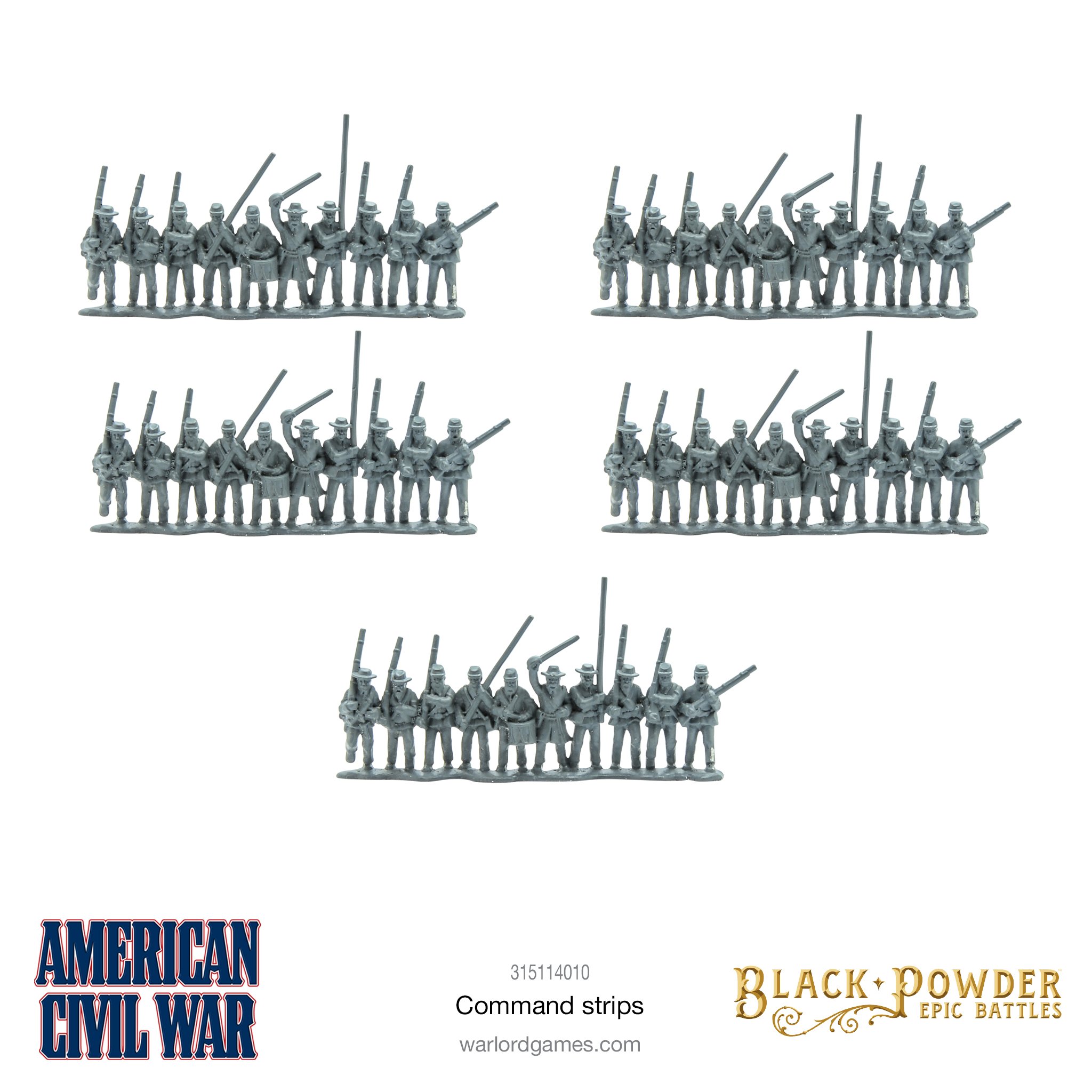 Civil War Command Strips - Black Powder Epic Battles