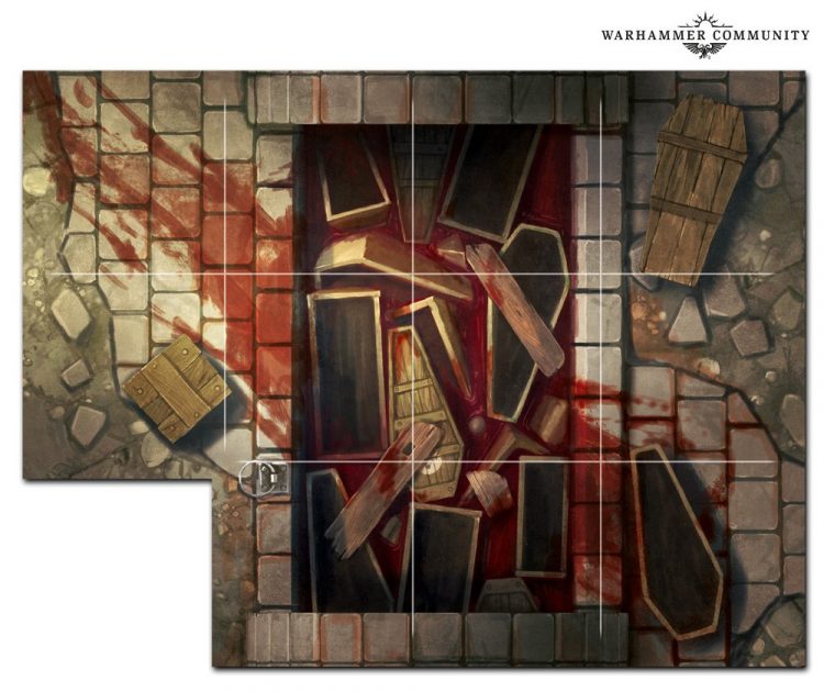 Warhammer Quest Cursed City - Boîte Sans Figurines (règles, Tuiles, Cartes, Dés, Etc.) - Occasion