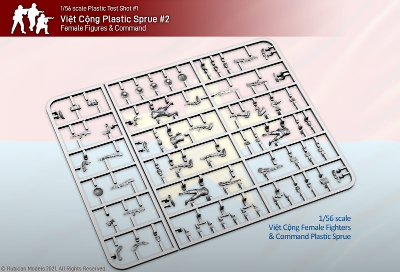 Viet Cong Plastic Sprue #1 - Rubicon Models