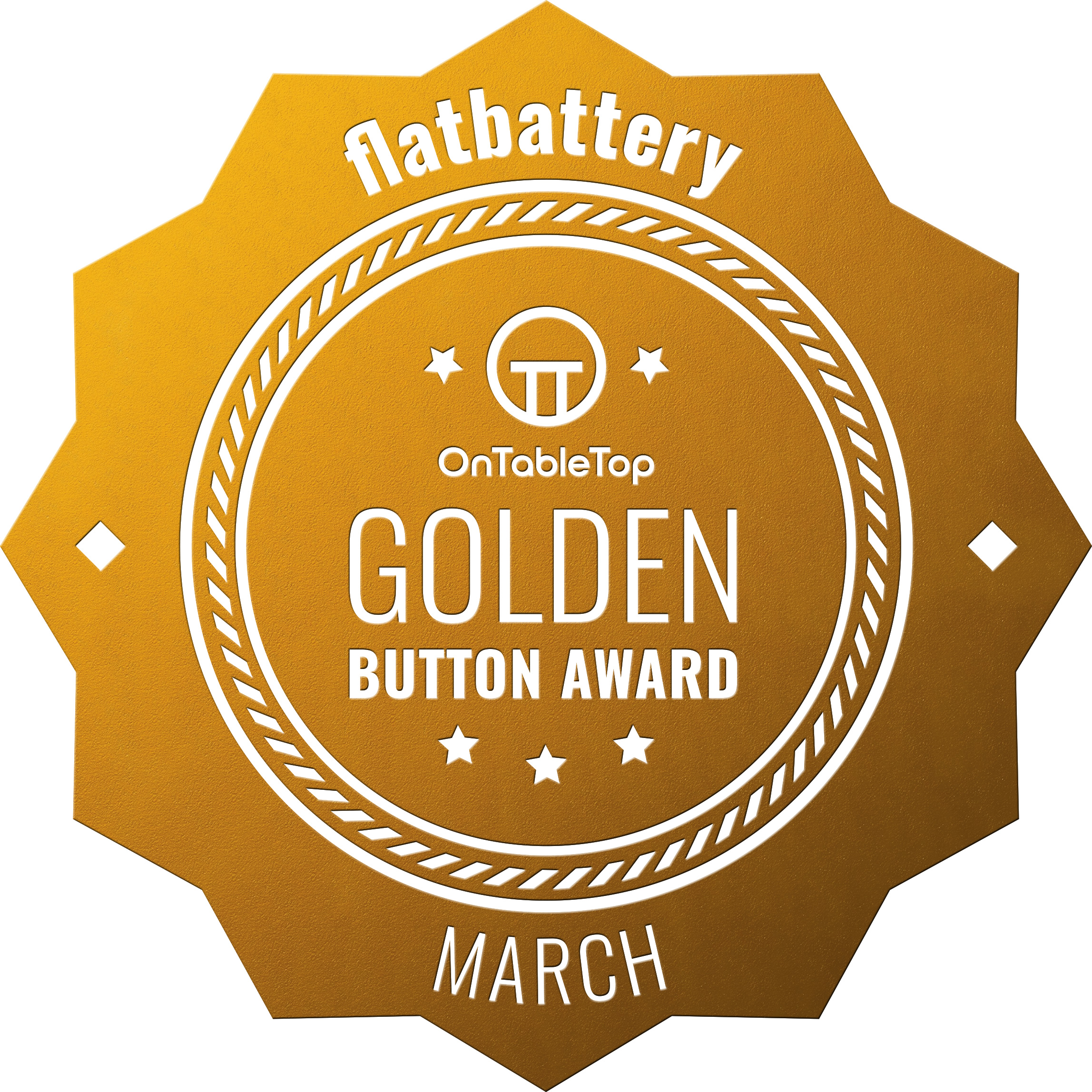 flatbattery Golden Button March 2021