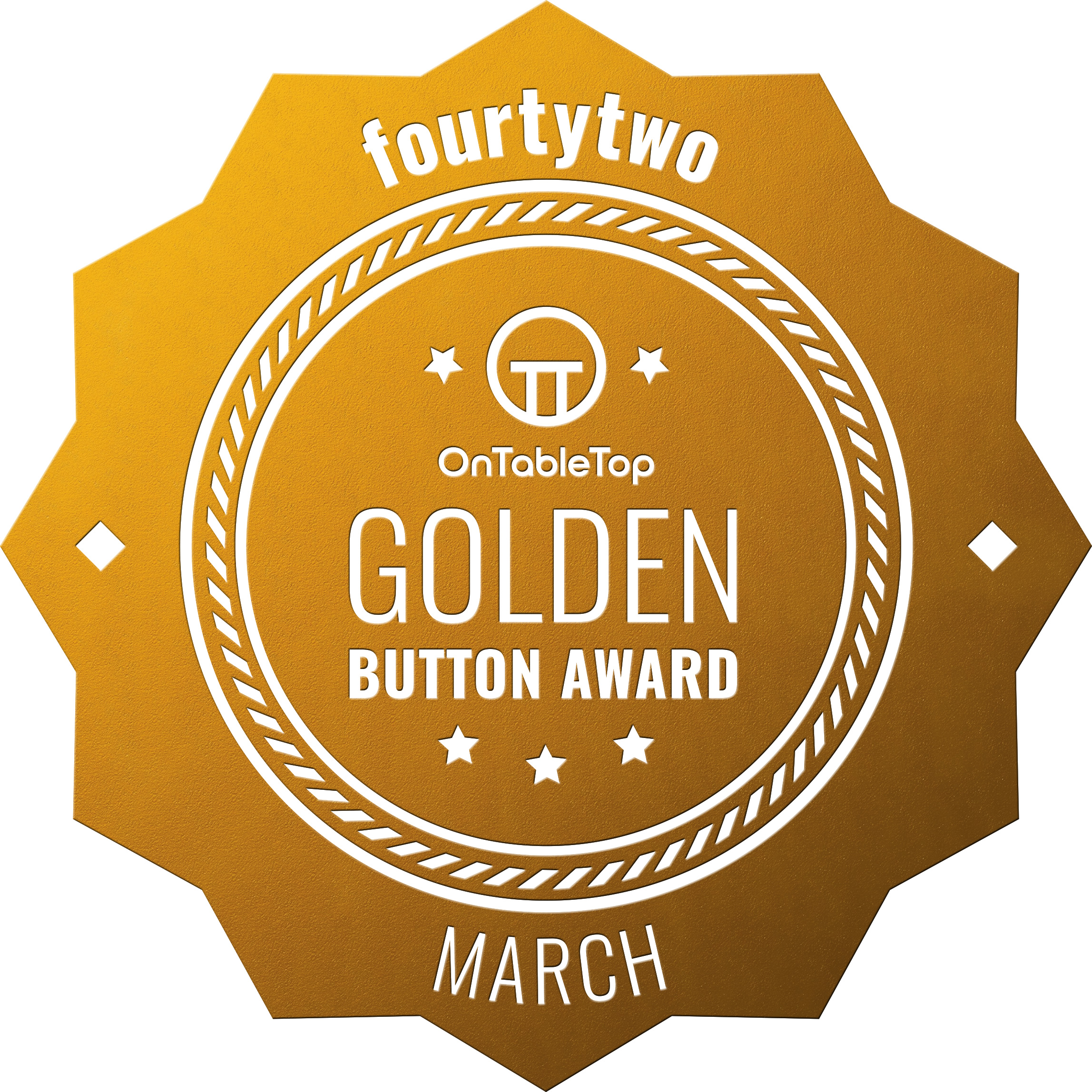 fourtytwo Golden Button March 2021