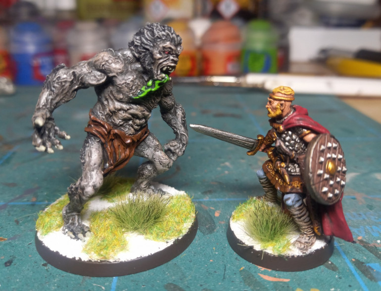 Beowulf & Grendel - Otherworld Miniatures