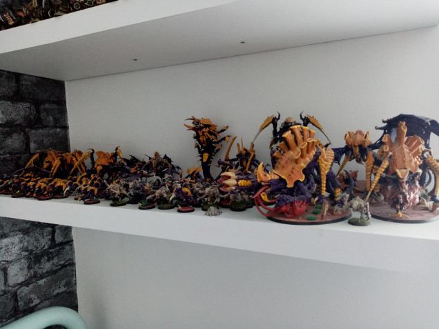 This is my current collection of Tyranids and it is quite large. However, I am still trying to add to it