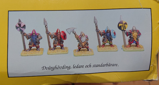 Dwarves in color, notice the use of the shield as a banner