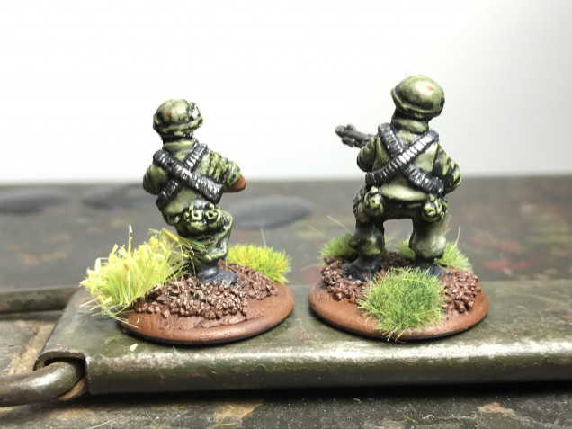 First Rifle squad and command team with attached medic