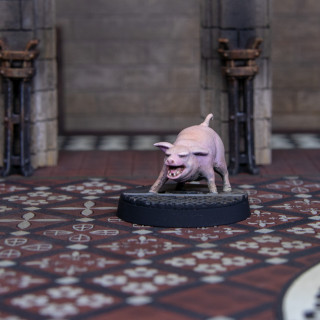 This little piggy waited for some models.