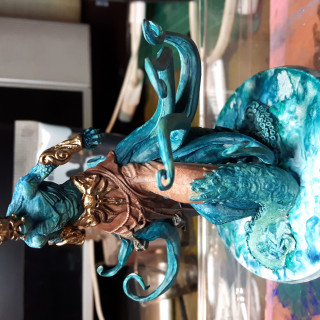 Challenge 4: Painting Poseidon using Limited Zorn Palette plus Green & Blue: Part One