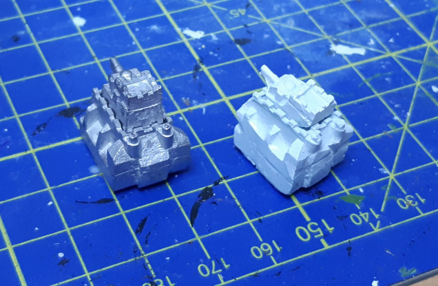 Last bits primed. Mould fail on battlecar will try again.