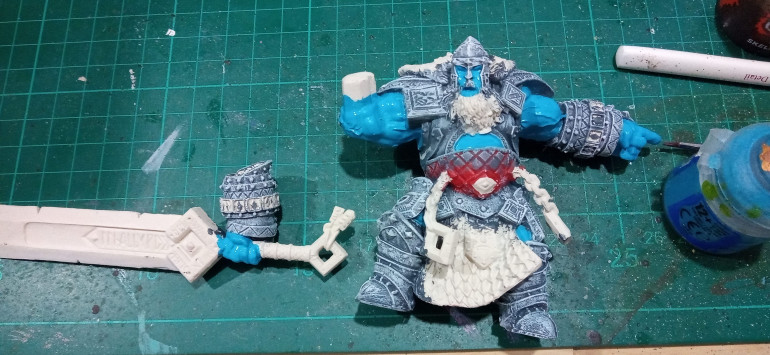 The Flesh was given a coat of Lothern Blue