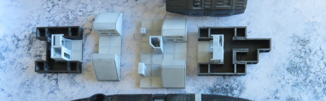 Top deck. All the internal parts are printed and some even have primer on them already. I may still change how the rooms are arranged, but I’ll write more about it in one of the next entries.