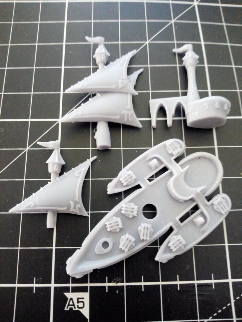 The first prints of the ships