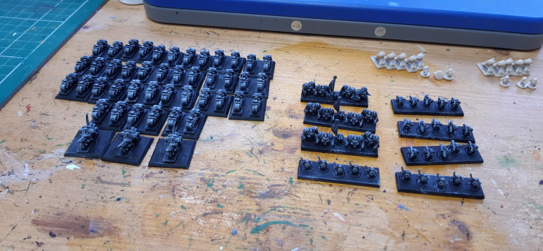 Grey seer dry brush on all.