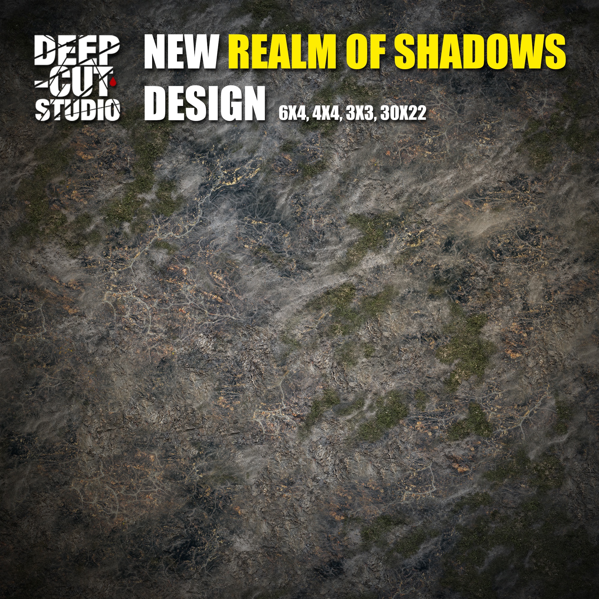 Realm Of Shadows Gaming Mat - Deep-Cut Studio