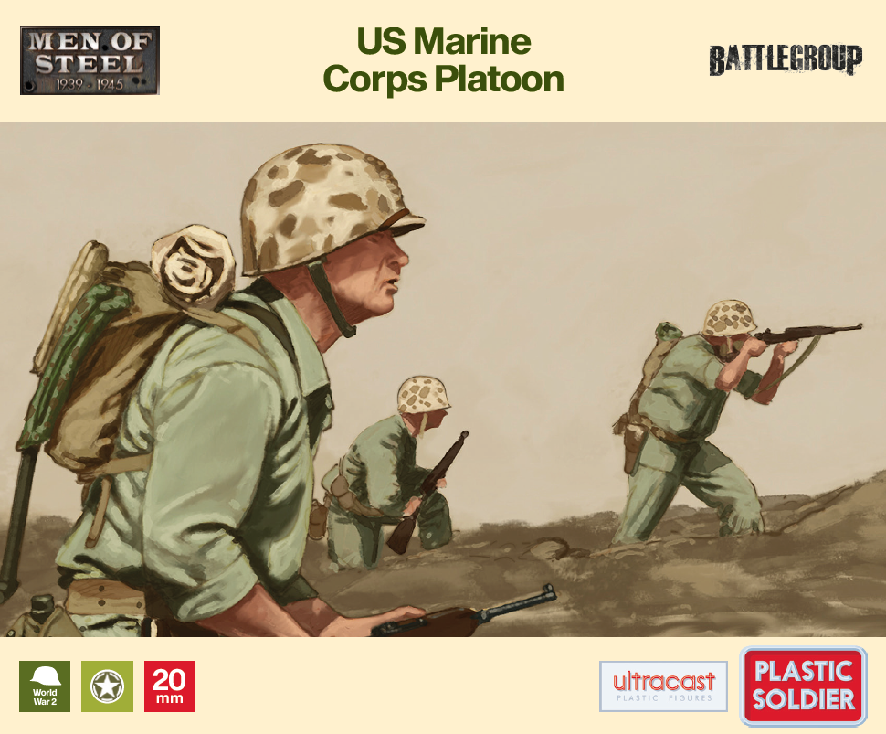 US Marine Corps Platoon - The Plastic Soldier Company