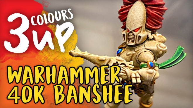Warhammer 40K Painting Tutorial – Aeldari Howling Banshee