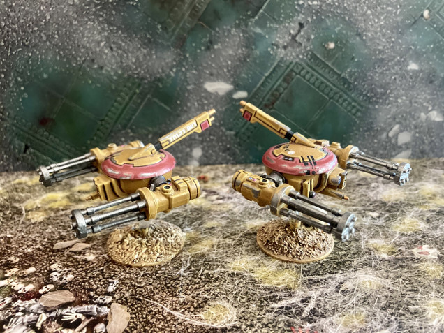 2 heavy gun drones