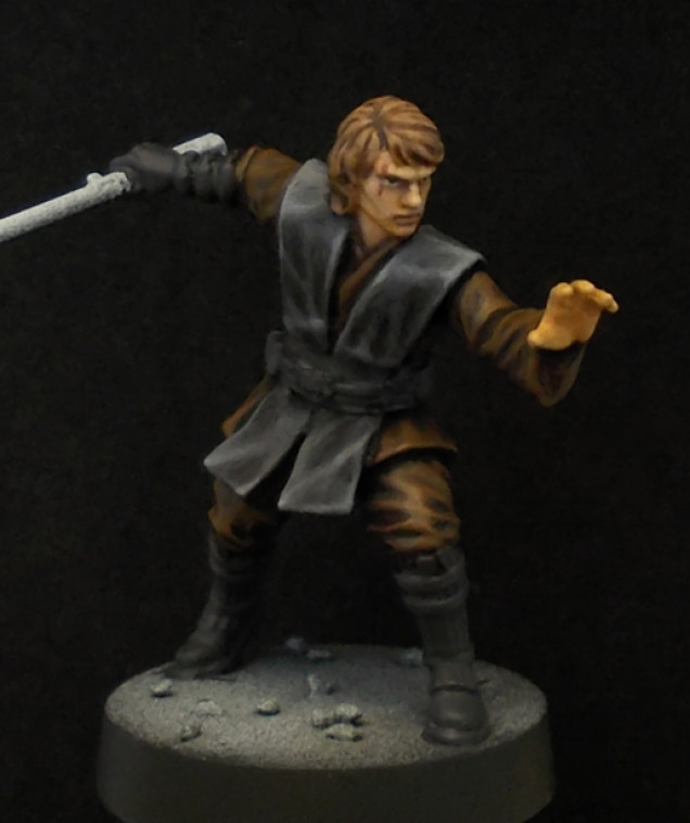 Painting Anakin's clothes