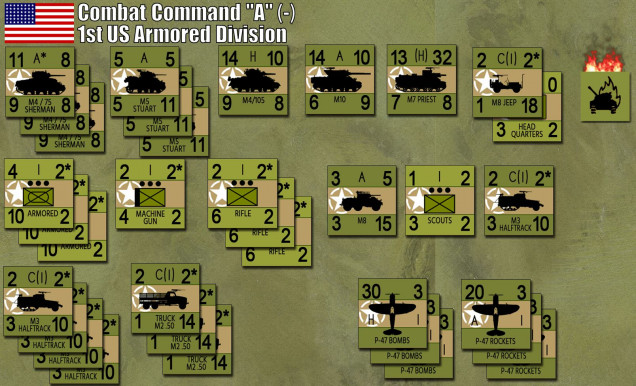 Leading elements of Combat Command 