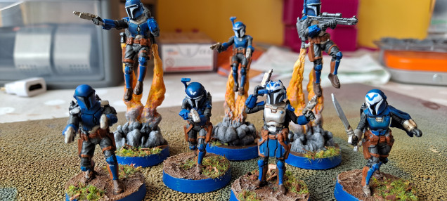 Mandalorians joining the battle.