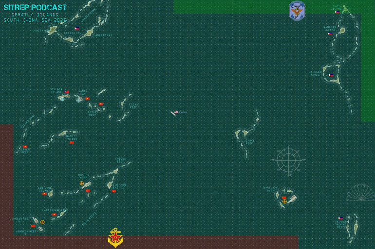 Here is the map board to today's game.  These are 1-inch markers on this grid, making this table 9 feet by 6 feet.  The scale is one nautical mile per inch, or 1 : 72000 scale.    The scenario is an American 