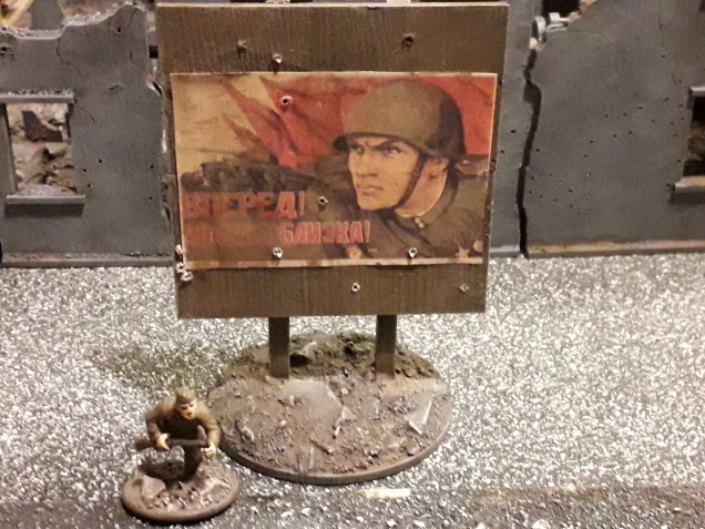 Soviet Propaganda Billboard Objective Marker.