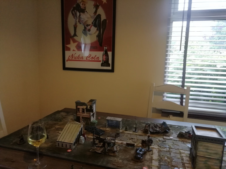 My plan to get the wife to play games fell short during lockdown as she was still working while I spent my time painting minis for a year. However this weekend we had a go at the first tutorial scenario for fallout wasteland warfare. I asked her what she knows about fallout. 