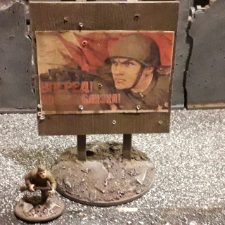 Stalingrad Soviet Propaganda Billboard Objective Marker.